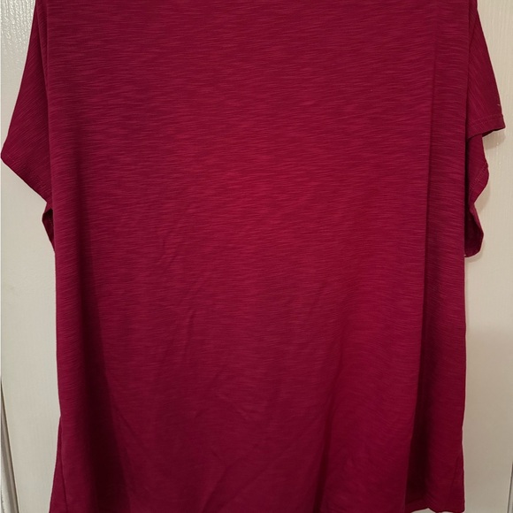 Women's Raspberry Drape Blouse - Picture 2 of 4